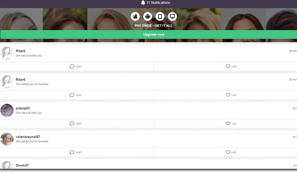 Aplicación móvil y sitio web